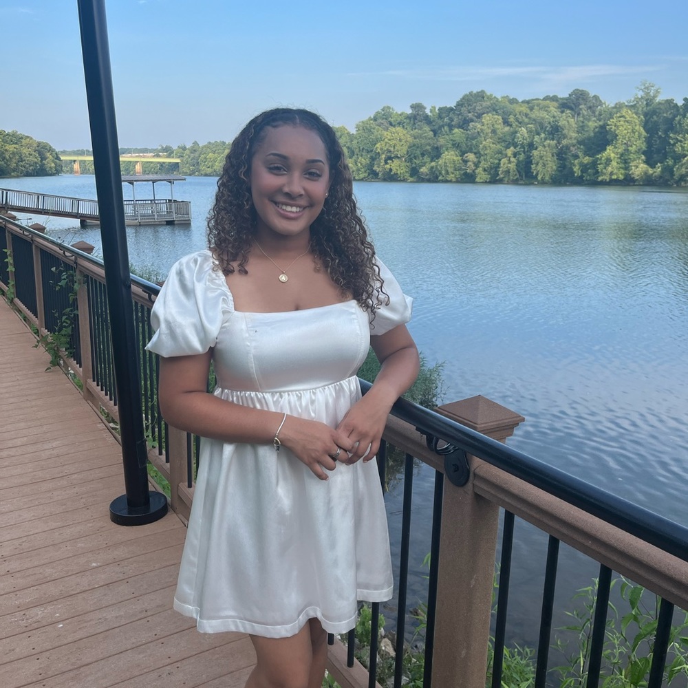 Silk white dress